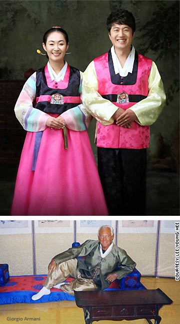 Korean hanbok & Armani