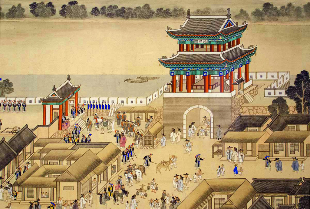 Korean Documentary Painting - "Celebration at Yeon-gwang Pavilion"